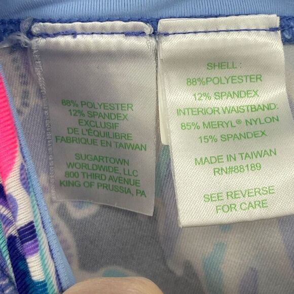 Lilly Pulitzer Multicolor Luxletic Flock Together Crop Leggings Size Small - Picture 7 of 8